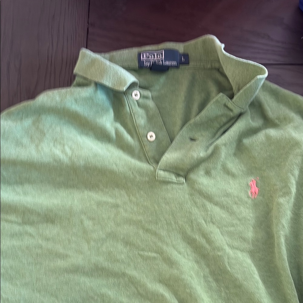 Polo by Ralph Lauren Green and Pink Polos Classic Style